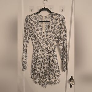 Floral Print Wrap Dress